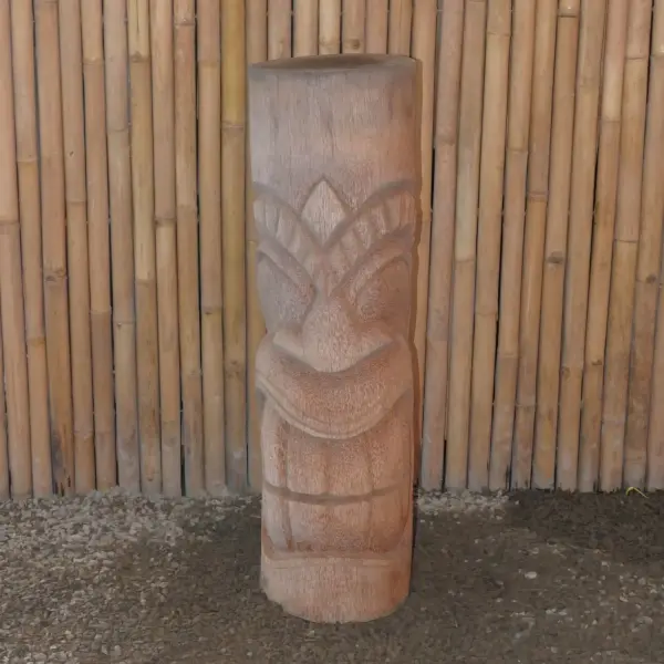 Artikelbild 1 des Artikels “Tiki-Statue im polynesischen Stil, Modell mit Zähnen, H 100cm “
